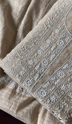 Load image into Gallery viewer, Women's Lakhnavi Handcrafted Mul Chanderi Semi - Stitched Kurta And Dupatta Set - HONC0241683
