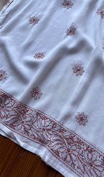 将图像加载到图库查看器中, Women's Lakhnavi Handcrafted Cotton Chikankari Kurti - NC0550430