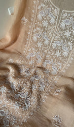 Load image into Gallery viewer, Tazeen Women's Lakhnavi Handcrafted Mul Chanderi Kurta And Dupatta Set - HONC02185565
