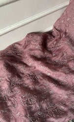 Load image into Gallery viewer, Women's Lakhnavi Handcrafted Pure Organza Chikankari Unstitched Kurta And Dupatta Set- HONC0327851