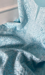 将图像加载到图库查看器中, Women's Lakhnavi Handcrafted Unstitched Cotton Chikankari Suit Material - HONC0320311