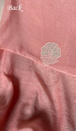 Load image into Gallery viewer, Women's Lakhnavi Handcrafted Mul Chanderi Unstitched Kurta And Dupatta Set- HONC0363910