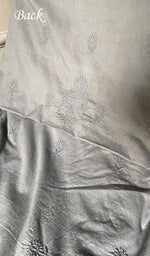 Load image into Gallery viewer, Women's Lakhnavi Handcrafted Unstitched Cotton Chikankari Kurta Dupatta Set - HONC0362877