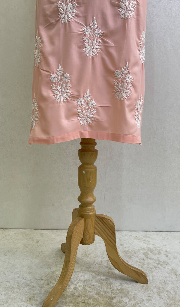 Cotton Pink Lucknowi Chikankari kurta