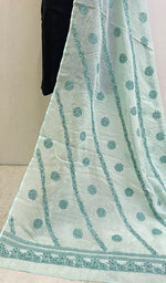 Load image into Gallery viewer, Women's Lucknowi Handcrafted Kota Cotton Chikankari Dupatta - HONC0120283