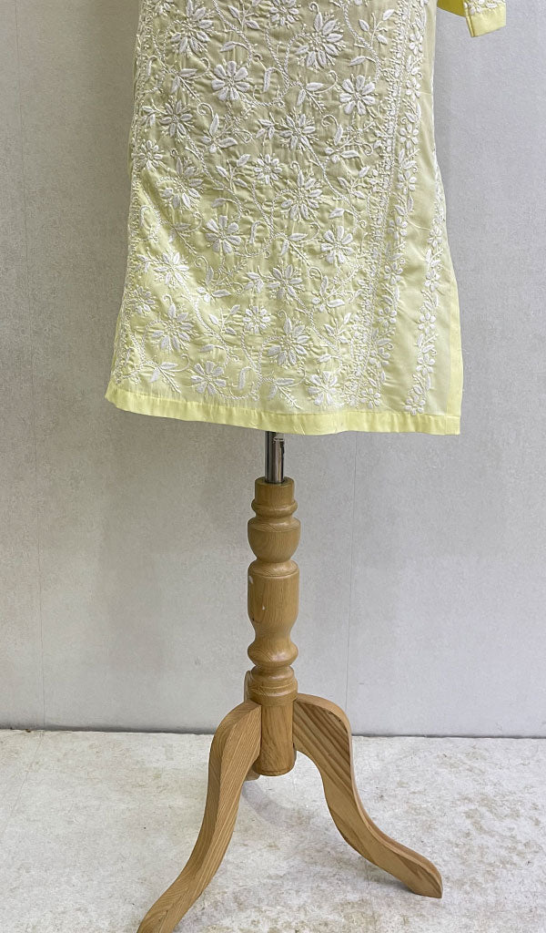 Women's Lucknowi Handcrafted Cotton Chikankari Kurti - HONC0164353