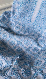 Load image into Gallery viewer, Adrita Women's Lakhnavi Handcrafted Cotton Chikankari Suit Material - HONC0289740