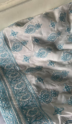 Load image into Gallery viewer, Women's Lakhnavi Handcrafted Unstitched Cotton Chikankari Suit Material - HONC0367464