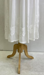 将图像加载到图库查看器中, Sabana Women's Lucknowi Handcrafted Muslin Chikankari Anarkali Dress - HONC0142450
