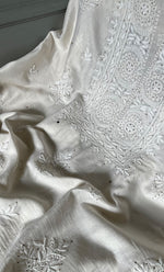 Load image into Gallery viewer, Women's Lakhnavi Handcrafted Mul Chanderi Unstitched Kurta And Dupatta Set- HONC0267148