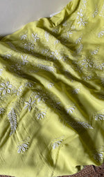 Load image into Gallery viewer, Women's Lakhnavi Handcrafted Modal Cotton Chikankari Suit Material - HONC0275951
