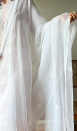 Load image into Gallery viewer, Women's Lucknowi Handcrafted Kota Cotton Chikankari Dupatta - HONC0272743