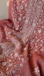 Load image into Gallery viewer, Women's Lakhnavi Handcrafted Mul Chanderi Kurta And Dupatta Set - HONC0289001