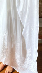 Load image into Gallery viewer, Women's Lucknowi Handcrafted Cotton Chikankari Dupatta - HONC0160497