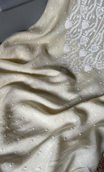 Load image into Gallery viewer, Jazba Women's Lakhnavi Handcrafted Mul Chanderi UnStitched Kurta And Dupatta Set - HONC0301694