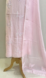 将图像加载到图库查看器中, Titlee Women's Lakhnavi Handcrafted Mul Chanderi Kurta And Dupatta Set- HONC0212273