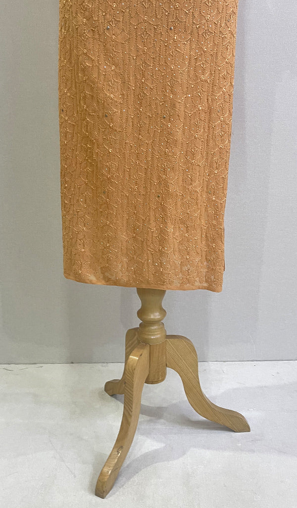 Women's Lakhnavi Handcrafted Viscose Georgette Chikankari Kurti - HONC0172071