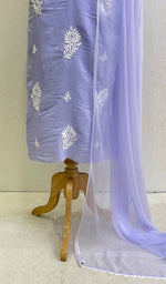 Load image into Gallery viewer, Women's Lakhnavi Handcrafted Cotton Chikankari Suit Material- HONC0149086