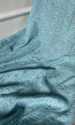 将图像加载到图库查看器中, Women's Lakhnavi Handcrafted Mul Chanderi Unstitched Kurta And Dupatta Set - HONC0294444