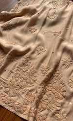 将图像加载到图库查看器中, Women's Lakhnavi Handcrafted Muslin Chikankari Kurti- HONC0175642