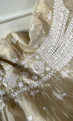 Load image into Gallery viewer, Naaz Women's Lucknowi Handcrafted Kota Chanderi Chikankari Kurta And Dupatta Set - HONC0314046