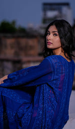 将图像加载到图库查看器中, Nilofar Women's Lakhnavi Handcrafted Viscose Georgette Chikankari Anarkali - HONC0212166