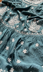 将图像加载到图库查看器中, Women's Lucknowi Handcrafted Muslin Chikankari Kurti - HONC0148253