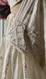 Load image into Gallery viewer, Women's Lakhnavi Handcrafted Bridal Tissue Chanderi Chikankari Lehenga Set - HONC0353218