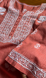 将图像加载到图库查看器中, Women's Lucknowi Handcrafted Cotton Chikankari Kurti - HONC0301064