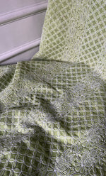 Load image into Gallery viewer, Women's Lakhnavi Handcrafted Cotton Chikankari Unstitched Kurti Fabric - HONC0298530