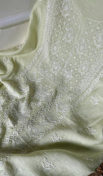 将图像加载到图库查看器中, Women's Lakhnavi Handcrafted Mul Chanderi Kurta And Dupatta Set - HONC0289008