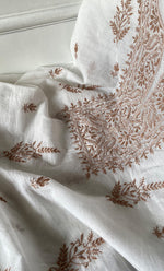 将图像加载到图库查看器中, Women's Lakhnavi Handcrafted Mul Chanderi UnStitched Kurta And Dupatta Set - HONC0314671