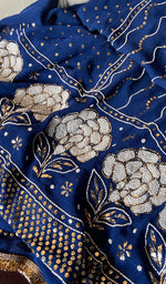 将图像加载到图库查看器中, Women's Lakhnavi Handcrafted Viscose Georgette Chikankari Full Suit Material - HONC0233301