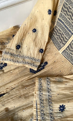 Load image into Gallery viewer, Women's Lakhnavi Handcrafted Mul Chanderi Semi-Stitched Kurta And Dupatta Set - HONC0286654