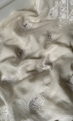 Load image into Gallery viewer, Women's Lakhnavi Handcrafted Mul Chanderi Unstitched Kurta And Dupatta Set- HONC0314857