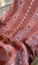 将图像加载到图库查看器中, Misba Women's Lakhnavi Handcrafted Unstitched Cotton Chikankari Suit Material - HONC0289736