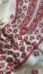 将图像加载到图库查看器中, Women's Lakhnavi Handcrafted Mul Chanderi Unstitched Kurta And Dupatta Set - HONC0284791