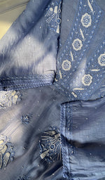 将图像加载到图库查看器中, Women's Lakhnavi Handcrafted Mul Chanderi Semi - Stitched Anarkali And Dupatta Set - HONC0284778