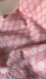 将图像加载到图库查看器中, Women's Lakhnavi Handcrafted Cotton Chikankari Suit Material - HONC0291800