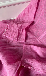 将图像加载到图库查看器中, Women's Lakhnavi Handcrafted Mul Chanderi Semi - Stitched Kurta And Dupatta Set - HONC0303199