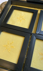 Load image into Gallery viewer, Chikankari Tray with Four Coasters - HONCO254711