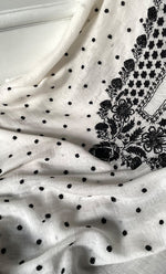 Load image into Gallery viewer, Women's Lakhnavi Handcrafted Mul Chanderi UnStitched Kurta And Dupatta Set - HONC0312362