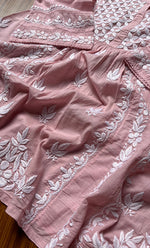 Load image into Gallery viewer, Women's Lakhnavi Handcrafted Cotton Chikankari Top - HONC0282135