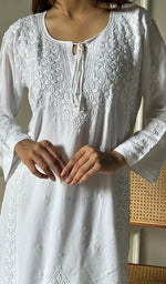 Load image into Gallery viewer, Women's Lakhnavi Handcrafted Modal Cotton Chikankari Top And Plazzo Set - HONC0290974