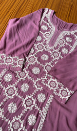 将图像加载到图库查看器中, Women's Lucknowi Handcrafted Modal Cotton Chikankari Kurti - HONC0301054