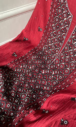 Load image into Gallery viewer, Women's Lakhnavi Handcrafted Unstitched Mul Chanderi Kurta And Dupatta Set - HONC0324074