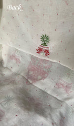 Load image into Gallery viewer, Madiha Women's Lakhnavi Handcrafted Mul Chanderi Unstitched Kurta And Dupatta Set - HONC0368718