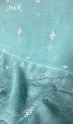 将图像加载到图库查看器中, Aavya Women's Lakhnavi Handcrafted Mul Chanderi Unstitched Kurta And Dupatta Set - HONC0348671