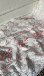 Load image into Gallery viewer, Women's Lakhnavi Handcrafted Mul Chanderi Unstitched Kurta And Dupatta Set - HONC0344582