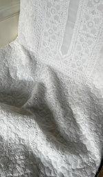 将图像加载到图库查看器中, Rumaiza Women's Lakhnavi Handcrafted Unstitched Cotton Chikankari Suit Material - HONC0294091